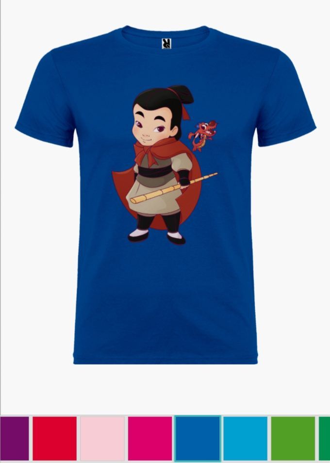 Camiseta infantil Shang Azul royal