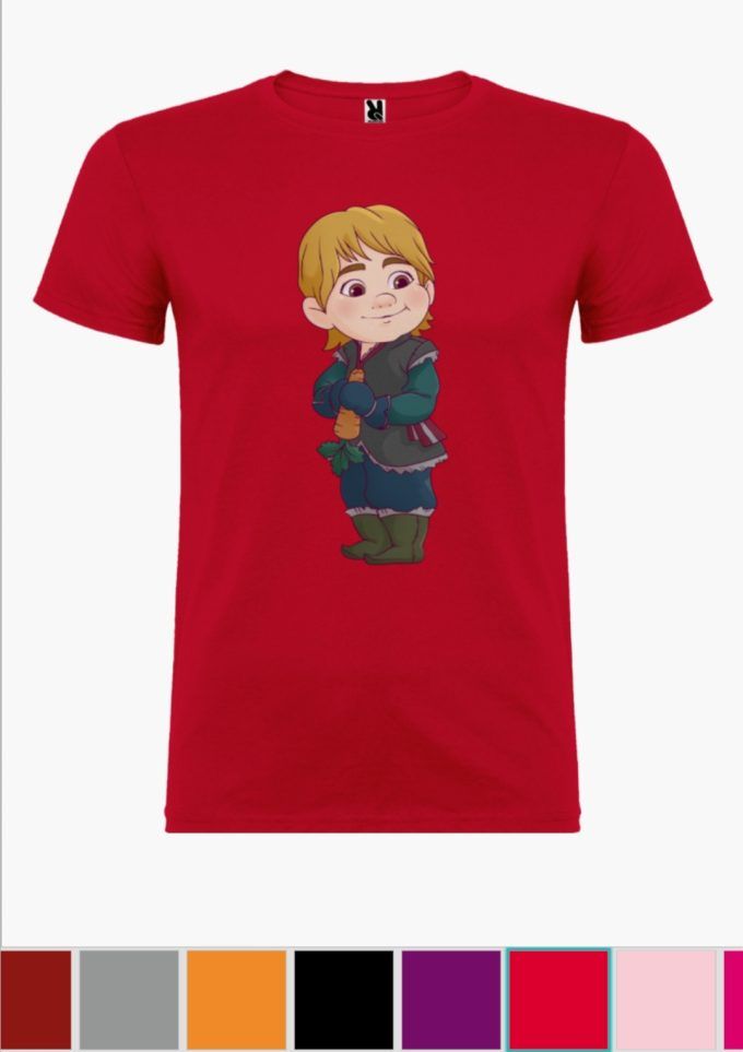 Camiseta infantil Kristoff Rojo