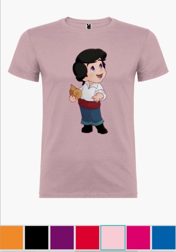 Camiseta infantil Eric Rosa Claro