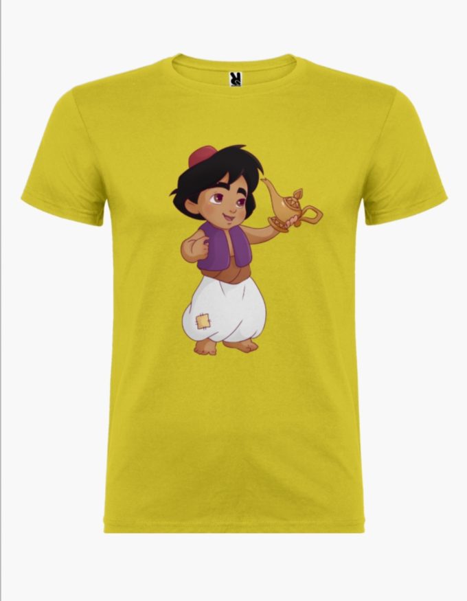 Camiseta infantil Aladdín Amarillo