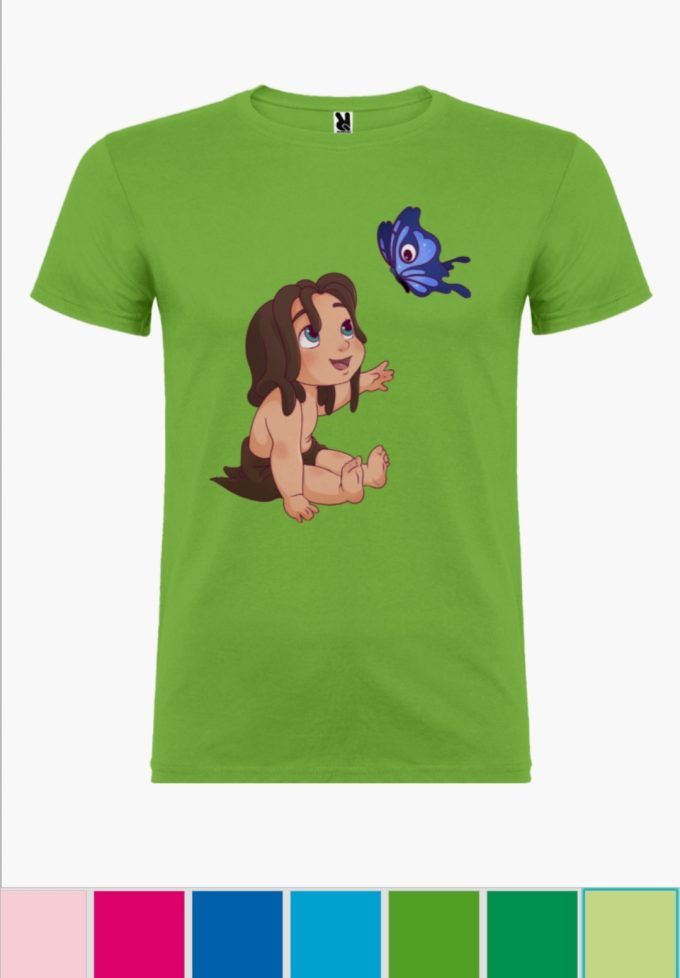 Camiseta Infantil Tarzán Verde Oasis