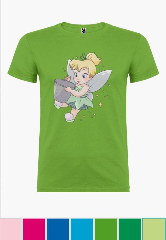 Camiseta infantil Campanilla Verde Oasis