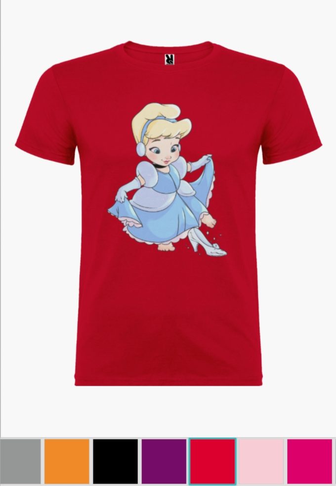 Camiseta infantil Cenicienta Rojo