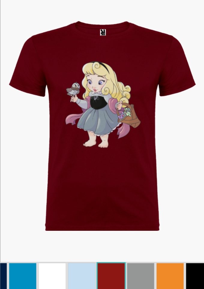 Camiseta infantil Aurora Granate